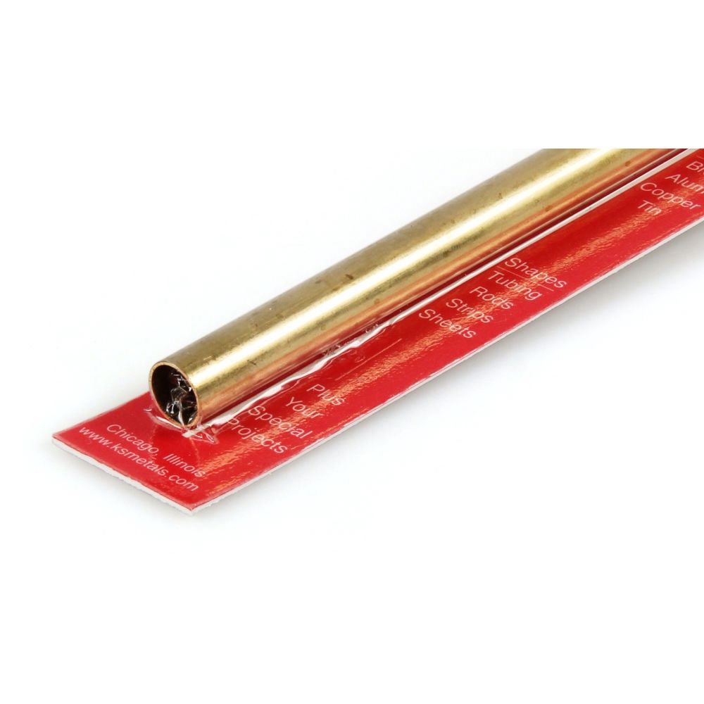 13/32x12in Round Brass Tube .014in Wall