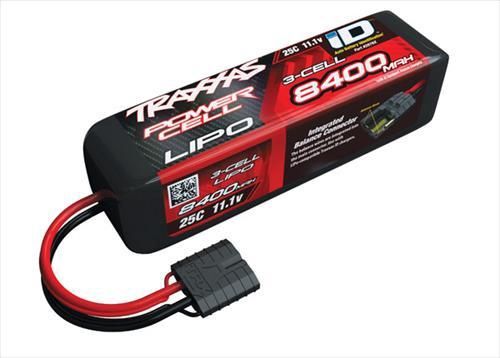 8400mAh 11.1V 3S 25C LiPo ID Battery
