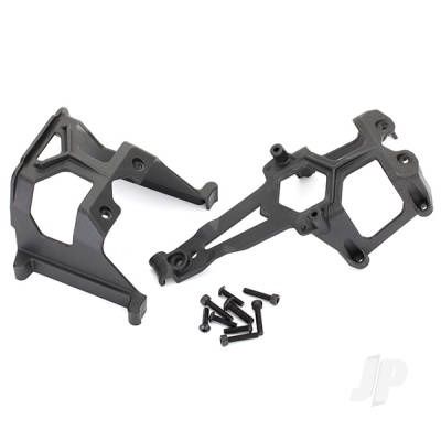 Chassis supports, front &amp; rear/ 3x12mm BCS (4)/ 3x15mm CS