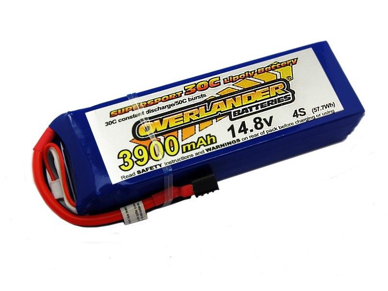 3900mAh 4S 14.8v 30C LiPo Battery