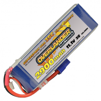 2900MAH 11.1V 3S 35C SUPERSPORT PRO LIPO BATTERY (EC3 CONNECTOR)