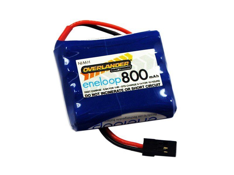 Panasonic Eneloop 800mAh AAA 4.8v RX Receiver Battery Pack Flat