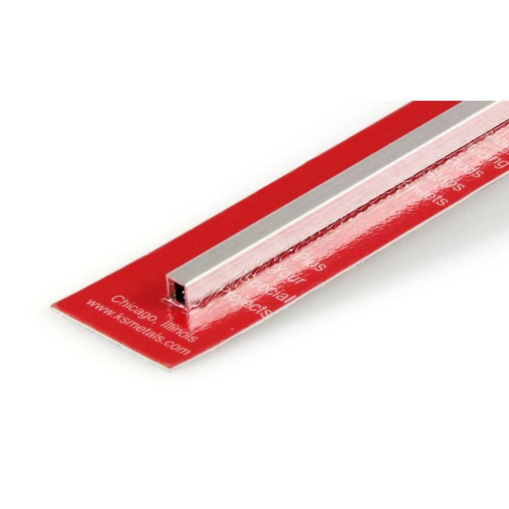 3/16in Aluminium Square Tube .014in Wall (12in long)