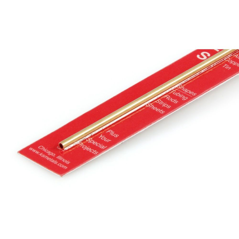 1/8x12in Round Brass Tube .014in Wall