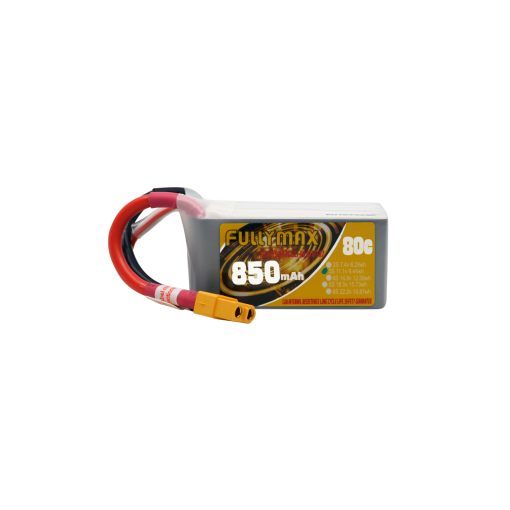 FULLYMAX 850MAH 11.1V 3S 80C FPV LIPO BATTERY