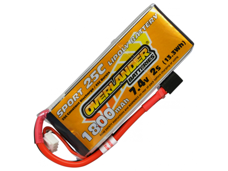 1800mah 2s 25C Lipo Overlander Sport