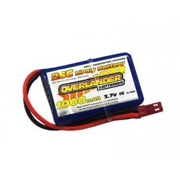 1000mAh 1S 3.7v 25C LiPo Battery