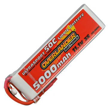 5000mAh 3S 11.1v 50C LiPo Battery - Overlander Ultrasport