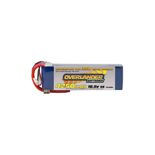4250mAh 5S 18.5v 35C LiPo Battery - Overlander Supersport Pro
