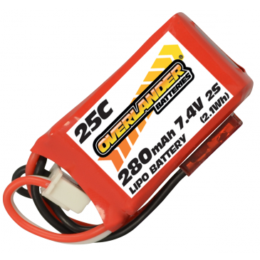 280mAh 2S 7.4v 25C LiPo Battery for Blade UMX Beast
