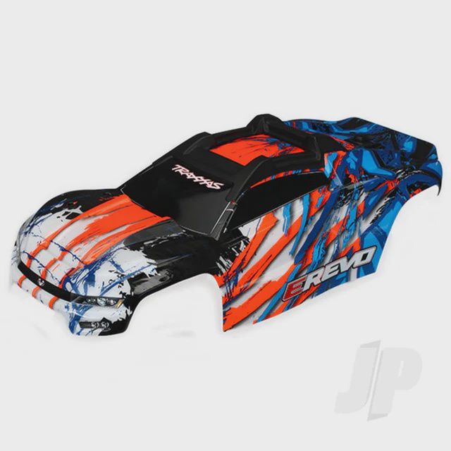 Body, E-Revo, Orange W/Decal Sheet
