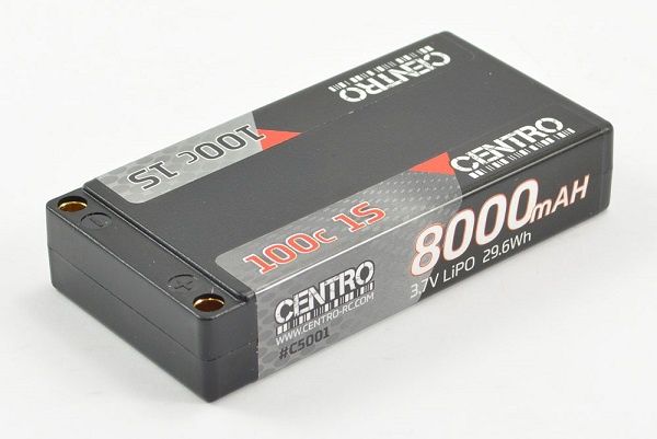 Centro 8000mAh 1S 3.7v 100C Hardcase Li-Po Battery