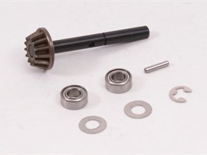 Gear Shaft With 13t Steel Gear and Bearings
