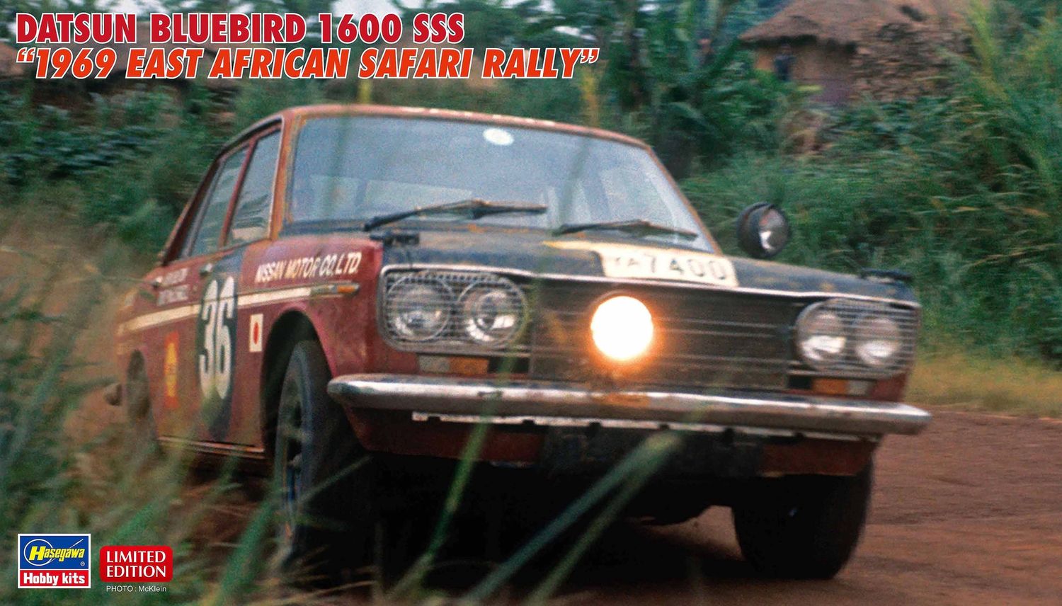 Cars, Bikes and Trucks Hasegawa 1/24 Datsun Bluebird 1600 SSS 1969 East African Safari Rally