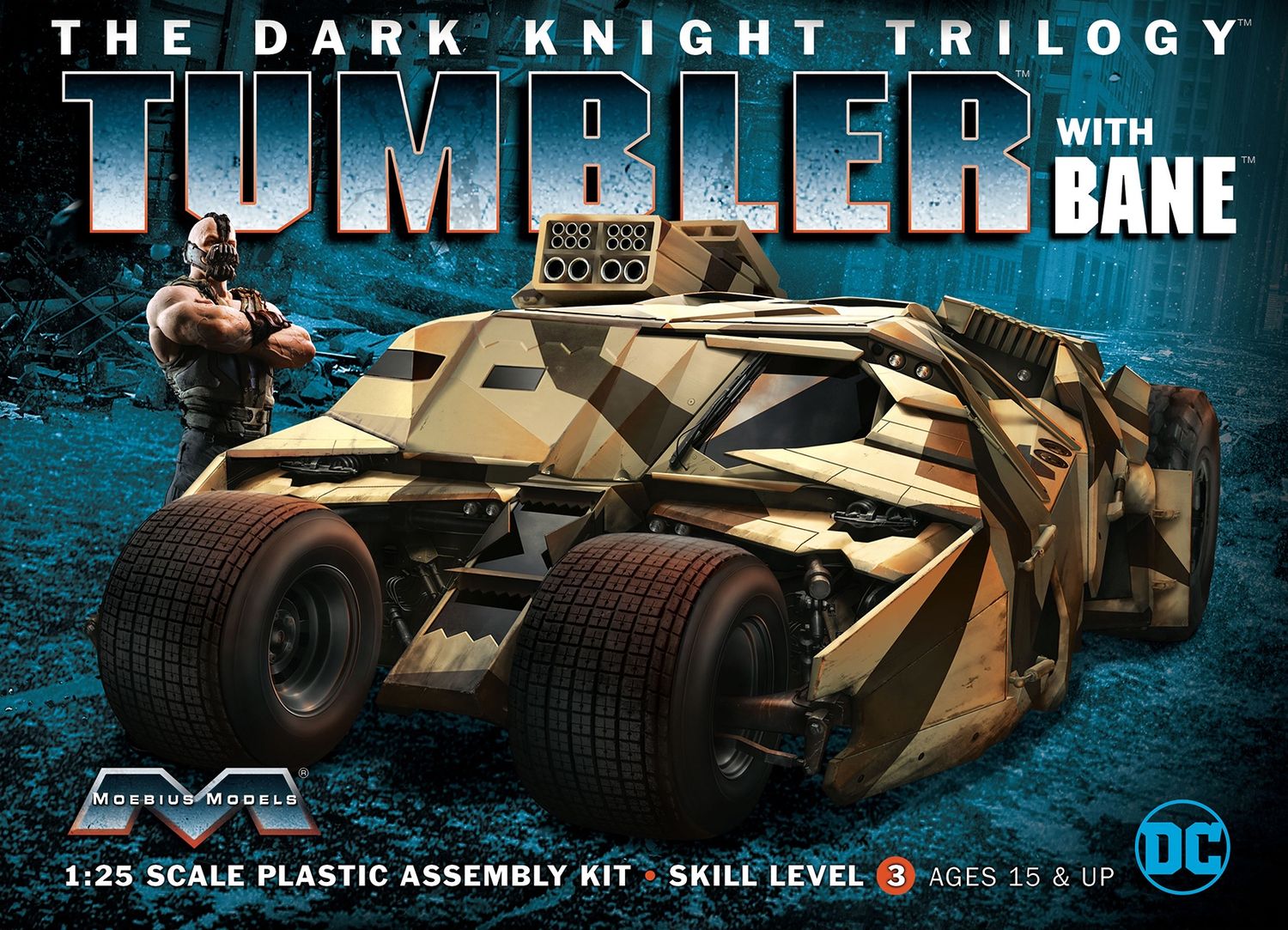 Space, Sci-Fi and TV Moebius Models 1/25 The Dark Knight Trilogy Tumbler (with Bane)