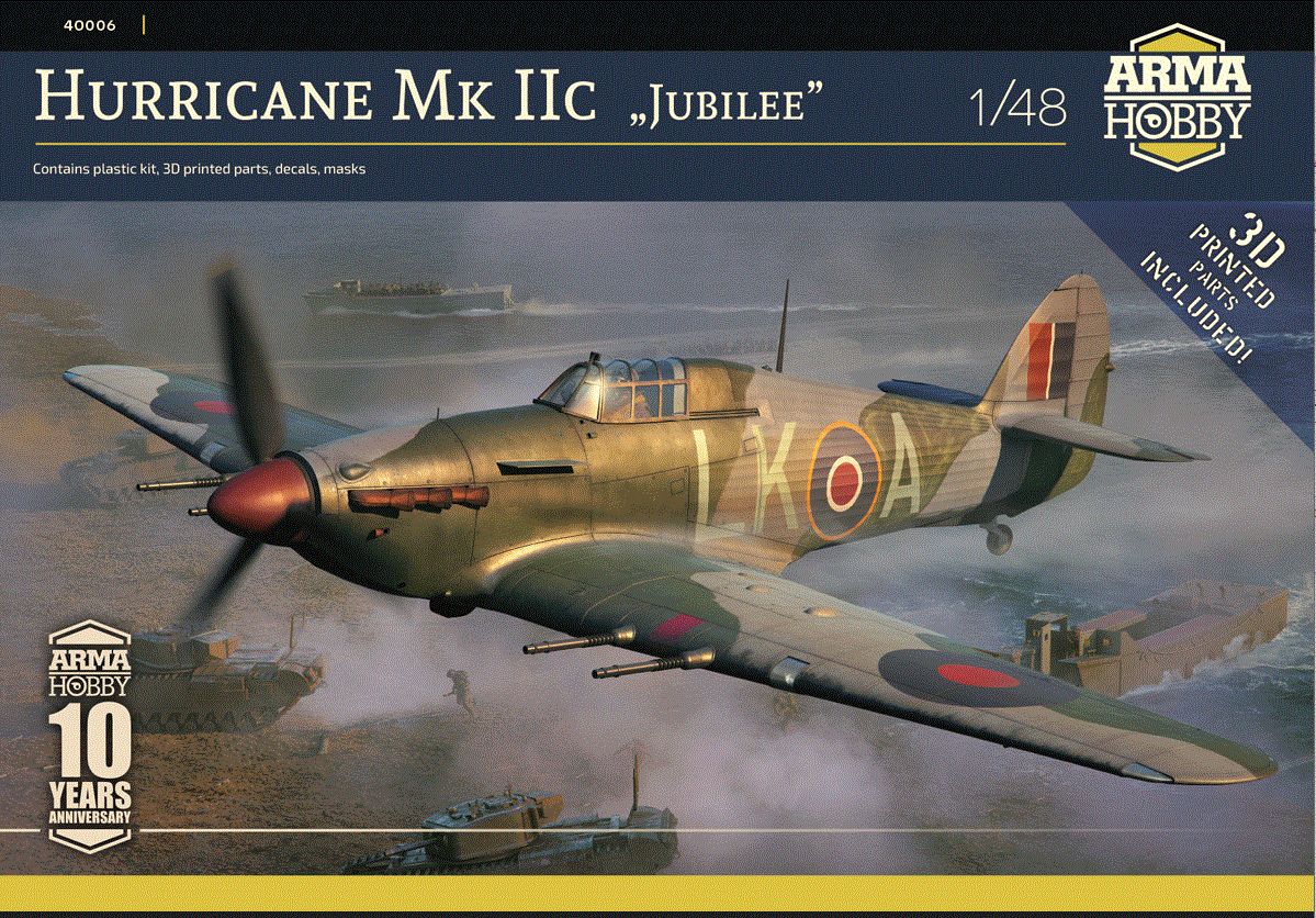 Aircraft Arma Hobby 1/48 Hawker Hurricane Mk IIc Operation Jubilee 1942
