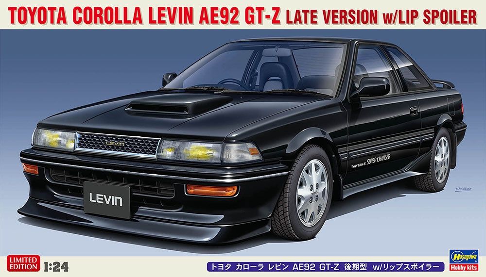 Cars, Bikes and Trucks Hasegawa 1/24 Toyota Corolla Levin AE92 GT-Z Late Version