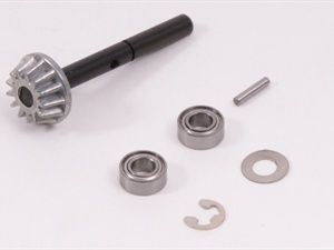 Gear Shaft With 13t Zinc Alloy Gear and Bearings