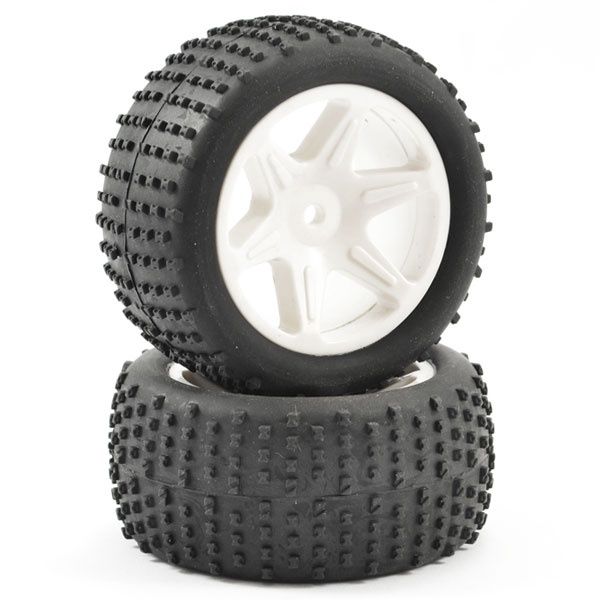 FTX Comet Buggy Rear Mounted Tyre &amp; Wheel White