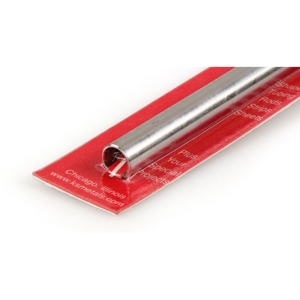 3/8in Stainless Steel Round Tube, .028in Wall (12in long)