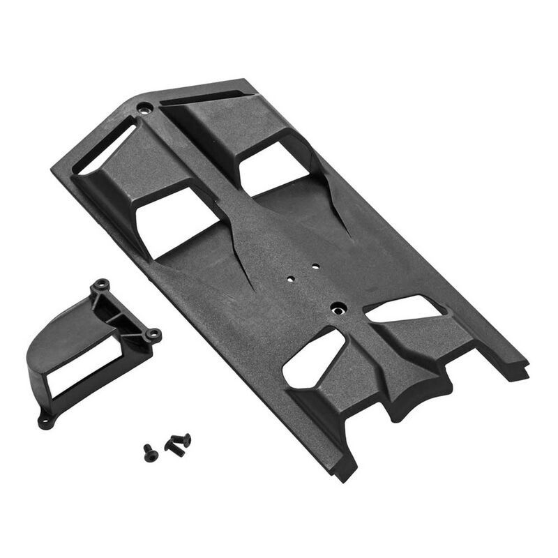 Arrma High Airflow Center Skidplate Set: Nero