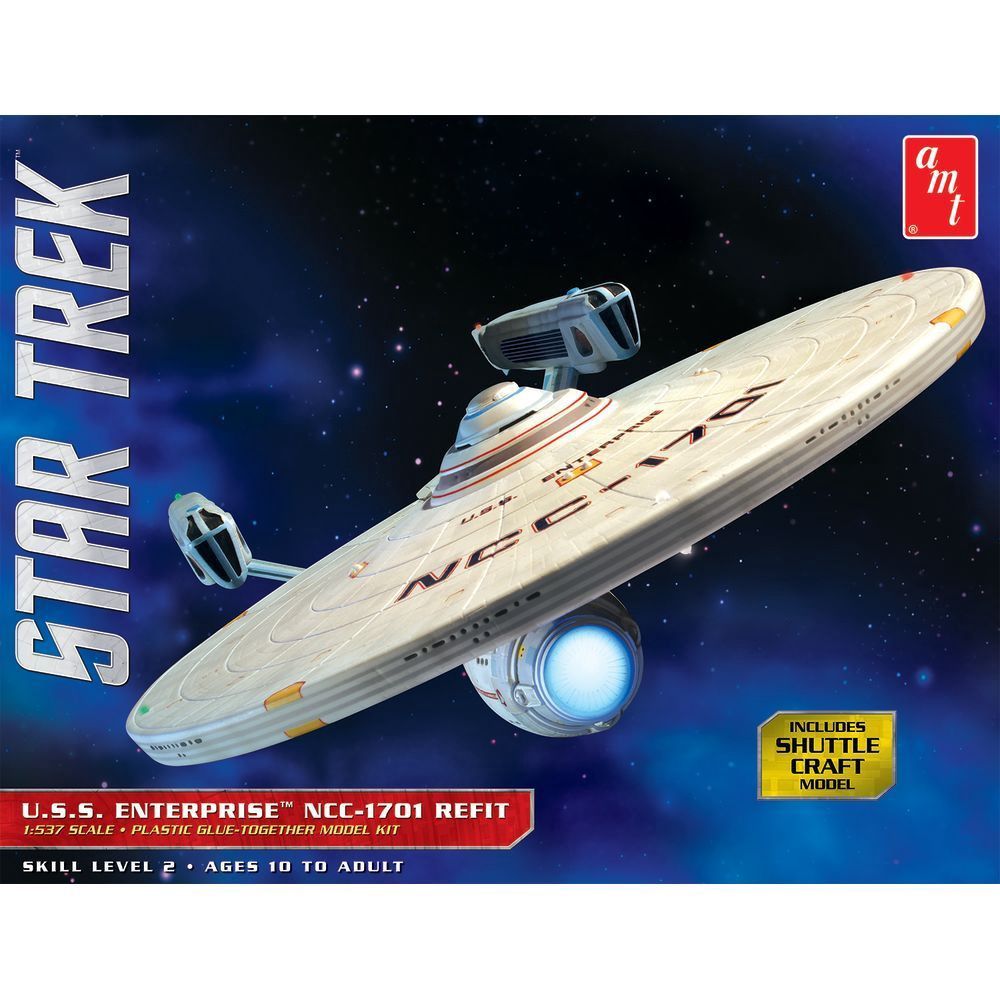 Space, Sci-Fi and TV AMT 1/537 Star Trek USS Enterprise Refit