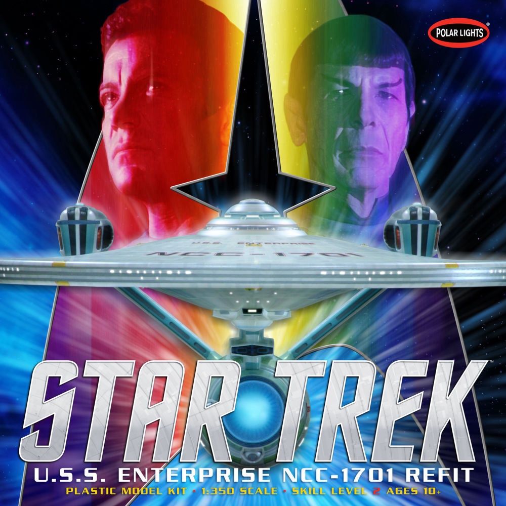 Space, Sci-Fi and TV Polar Lights 1/350 Star Trek U.S.S. Enterprise Refit
