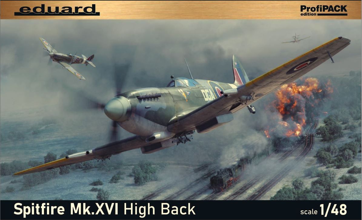 Aircraft Eduard 1/48 Spitfire Mk.XVI High Back ProfiPACK