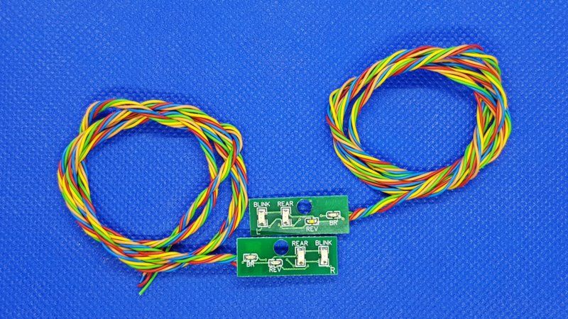 Mercedes Arocs tipper rear light board set (7.2v)