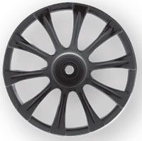 White 10 Spoke Wheel