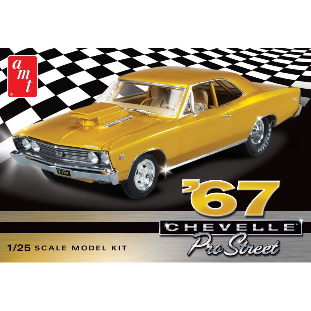 Cars, Bikes and Trucks AMT 1/25 1967 Chevy Chevelle Pro Street