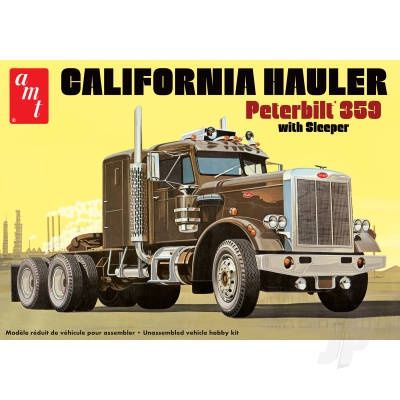 Cars, Bikes and Trucks AMT 1/24 Peterbilt 359 California Hauler w/Sleeper