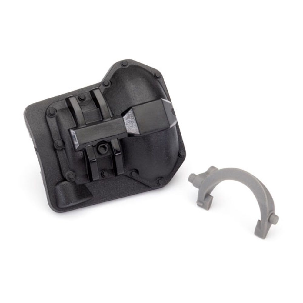 Differential cover, TRX-6 Rear (black) / T-lock fork (grey)