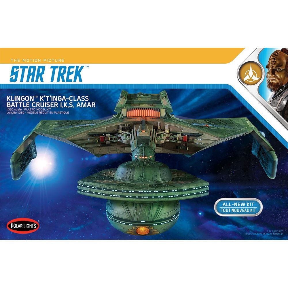 Space, Sci-Fi and TV Polar Lights 1/350 Star Trek Klingon K't'inga