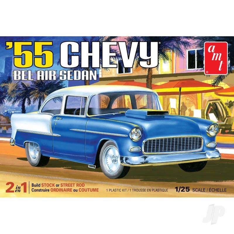 Cars, Bikes and Trucks AMT 1/25 1955 Chevy Bel Air Sedan