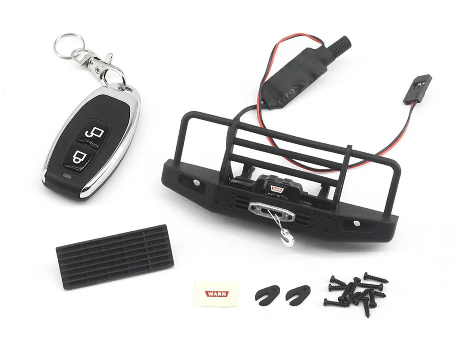 Bumper w/Winch &amp; Remote TRX-4M Land Rover
