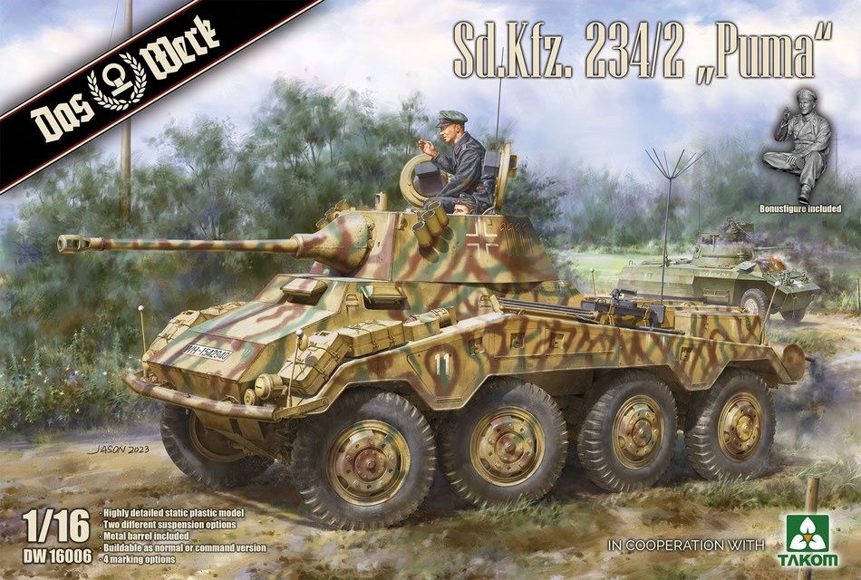 Military Das Werk 1/16 WWII German Sd.Kfz. 234/2 Puma
