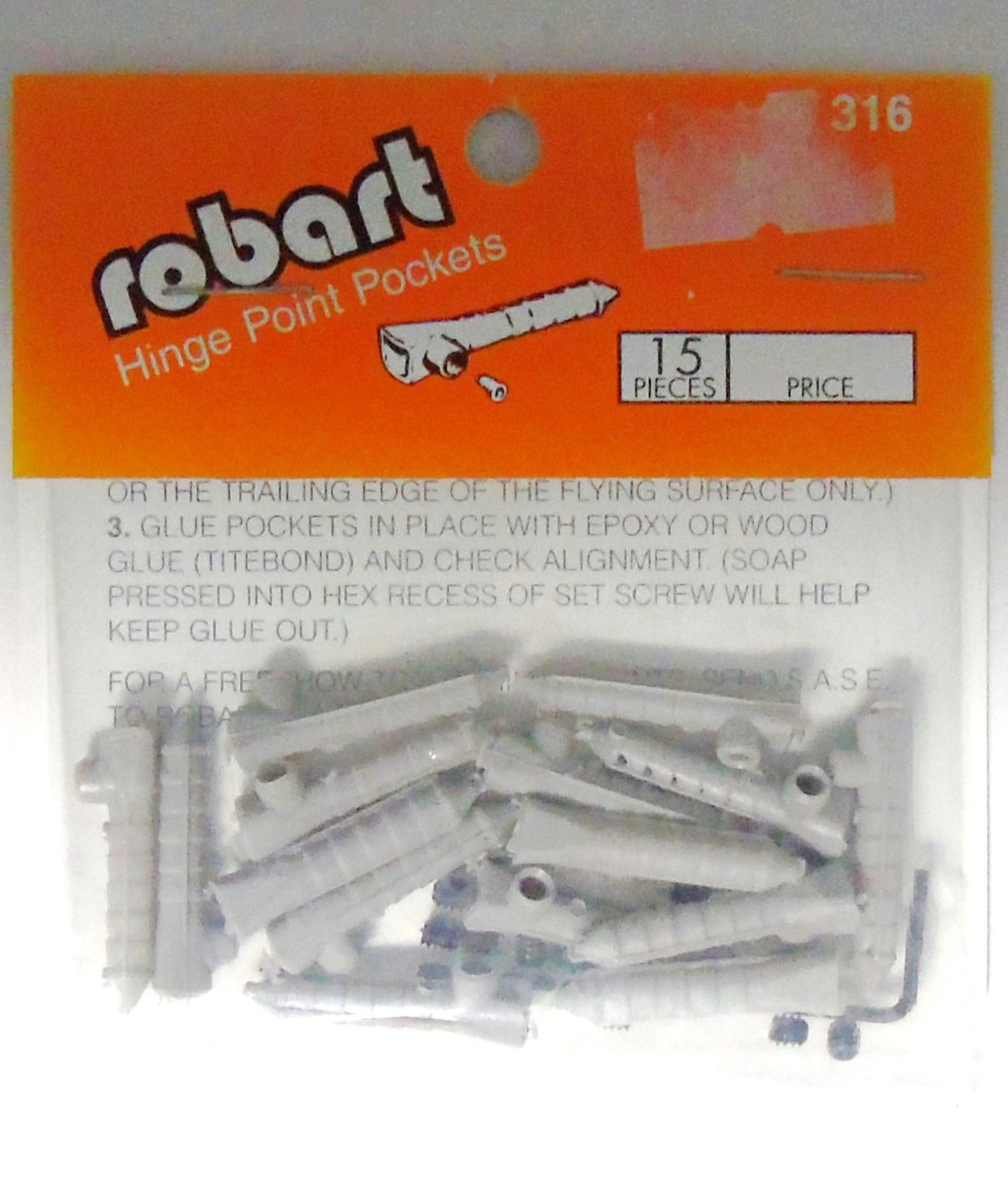 F-RB316 Hinge Point Pocket RB307/8&amp;321/Pk15