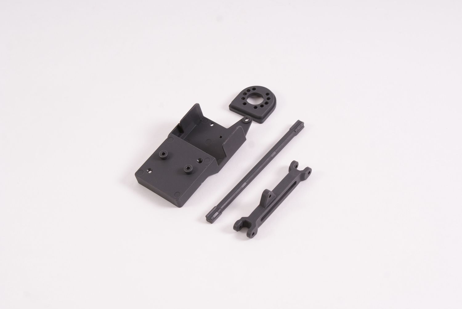 PD Racing 1/16th Motor Plate/Ack Link/Servo Spt/Centre Driveshaft