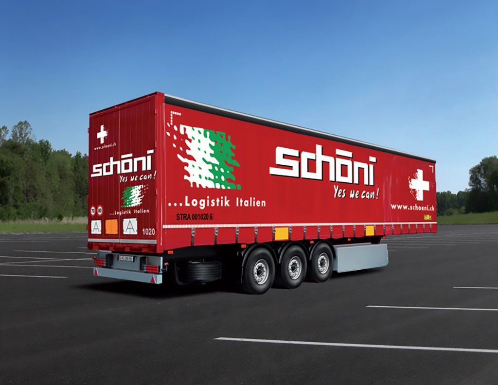 Cars, Bikes and Trucks Italeri 1/24 Curtainside Trailer