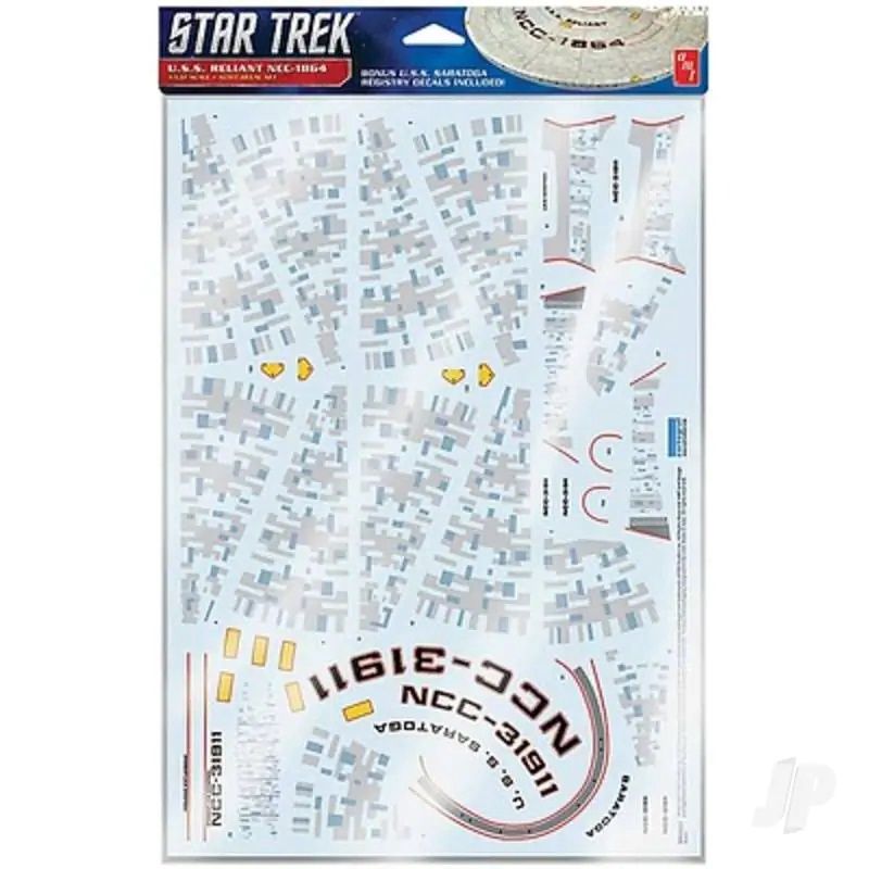 Star Trek USS Reliant NCC-1864 Aztec Decals (Upgrade for AMT kit)