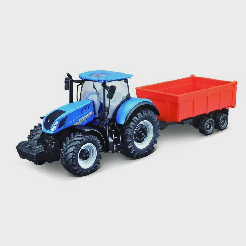 10cm New Holland T7315 Tractor with Loader and Trailer