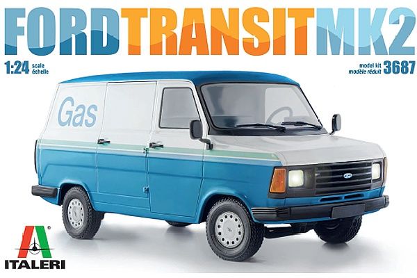 Cars, Bikes and Trucks Italeri 1/24 Ford Transit Mk.2