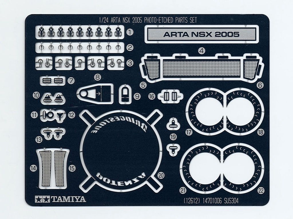 ARTA NSX 2005 Photo Etched Parts