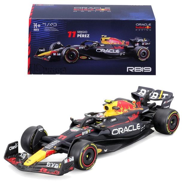 1:43 F1 Red Bull Racing Rb19 2023 With Helmet Perez