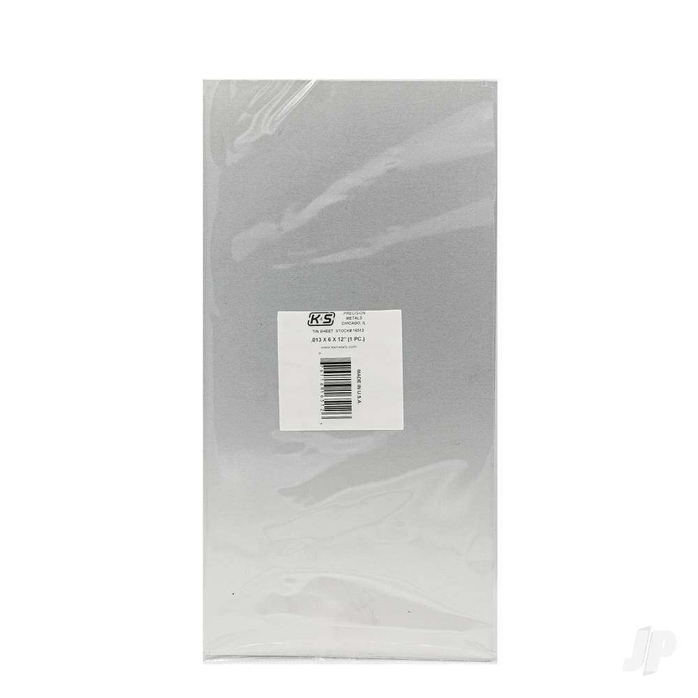 .013in 6x12in Tin Coated Steel Sheet