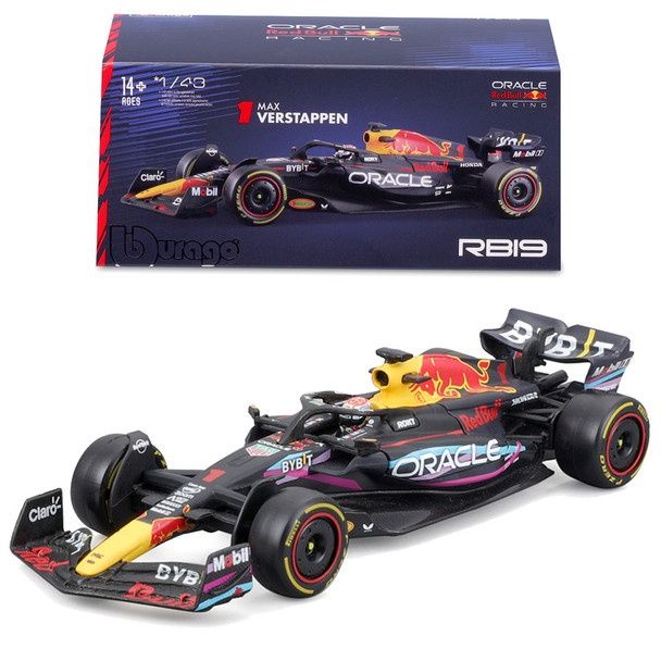 1:43 F1 Red Bull Racing Rb19 2023 With Helmet Verstappen