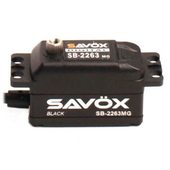 Savox Low Profile Brushless Digital 10kg/0.076s at 6.0v - Black Edition