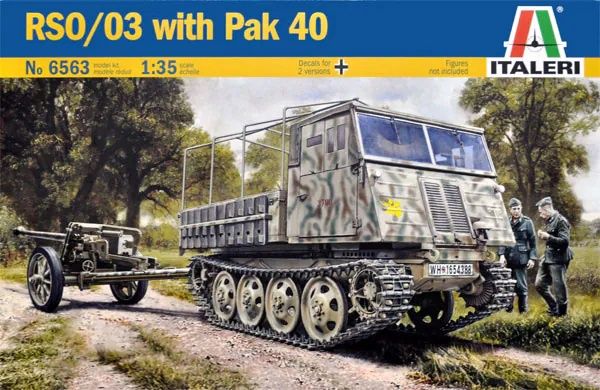 Military Italeri 1/35 RSO/03 with Pak 40