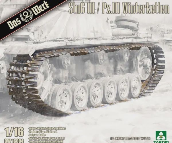 Military Das Werk 1/16 StuG III/Panzer III Winter Tracks